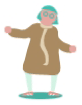 动态老奶奶跳广场舞图标