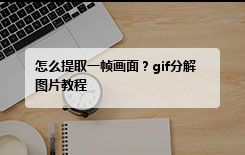 怎么提取一帧画面?gif分解图片教程