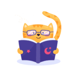 猫咪卡通萌宠宠物小图标读书书本世界儿童图书日
