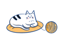 动态猫咪玩毛球线球卡通宠物动物小图标