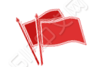 动态红旗旗子图片小图标建党节