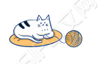 动态猫咪玩毛球线球卡通宠物动物小图标