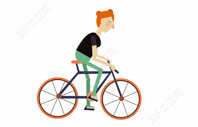 动态自行车图标