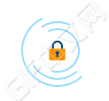 动态转动锁具网络安全小图标