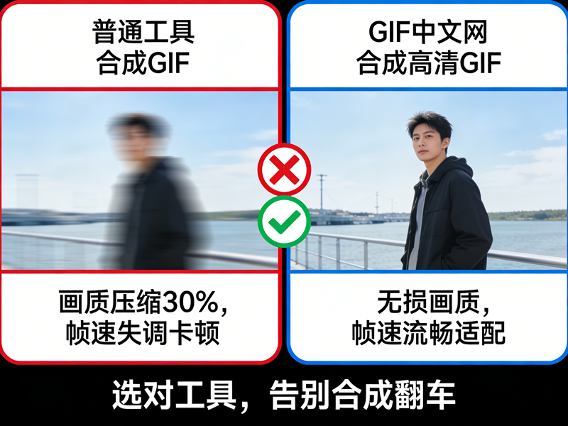 多张图片合成GIF模糊卡顿？教你高清无帧损的合成方法/