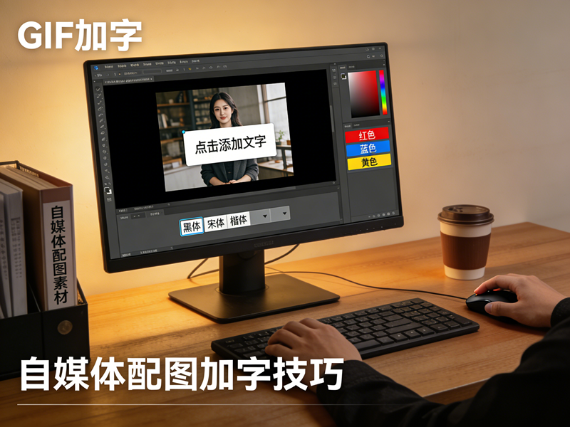 动图加字怎么加？在线GIF加字工具：文字不闪烁、动图流畅/