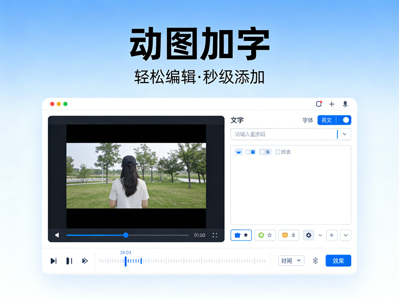 在线动图加字怎么加?浏览器打开即用,高清不丢帧 在线动图加字怎么加?浏览器打开即用,高清不丢帧/