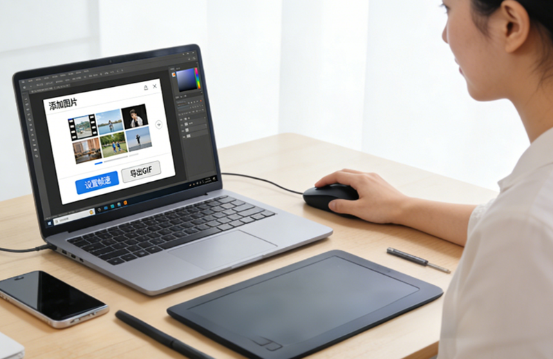 GIF图片制作如何不模糊？高效压缩+高清导出全攻略/