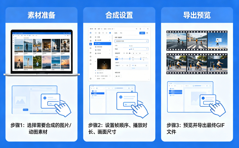 一键GIF生成工具：职场人办公配图，5秒完成动图制作/
