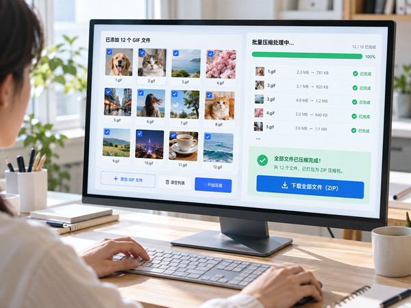 多张GIF怎么批量压缩?批量处理与打包下载方法 多张GIF怎么批量压缩?批量处理与打包下载方法/